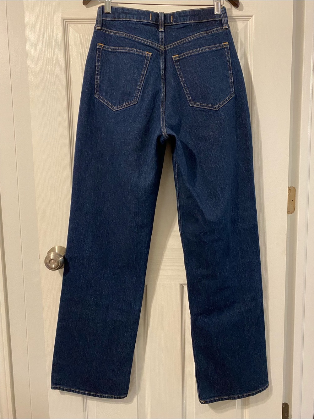 NWOT Abercrombie & Fitch 90s Relaxed High Rise Curve Love Dark Wide-Leg Size 28L - Picture 8 of 13